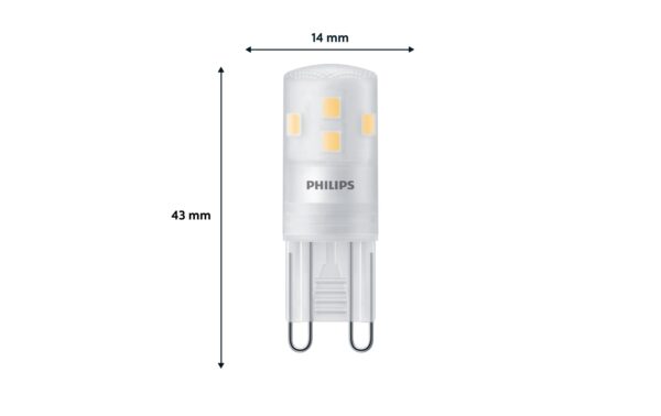 1748480_2 - Mediatech Philips LED Lampe 2W (25W) G9, 204lm, 2700K, klar