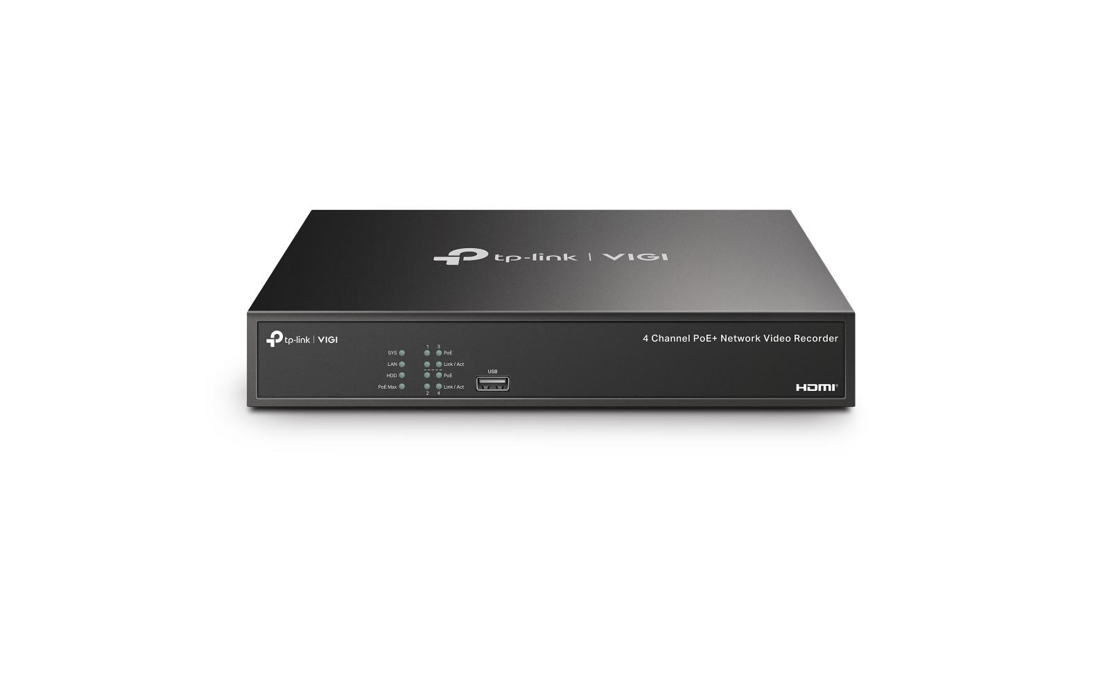 1752303 - Mediatech TP-Link VIGI 4 Channel PoE+ Network Video Recorder, ohne HDD kaufen Schweiz | Mediatech.ch