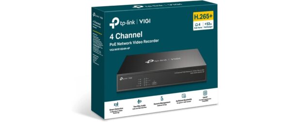 1752303_3 - Mediatech TP-Link VIGI 4 Channel PoE+ Network Video Recorder, ohne HDD