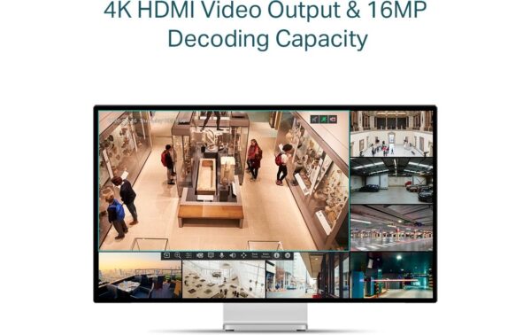 1752303_4 - Mediatech TP-Link VIGI 4 Channel PoE+ Network Video Recorder, ohne HDD