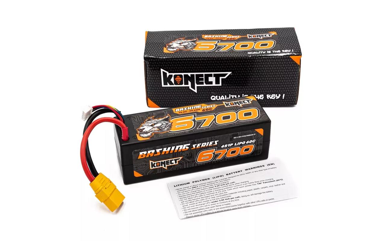 1752475_1 - Mediatech Konect Lipo 6700mah 14.8V 60C 4S1P 99.16Wh (XT90)