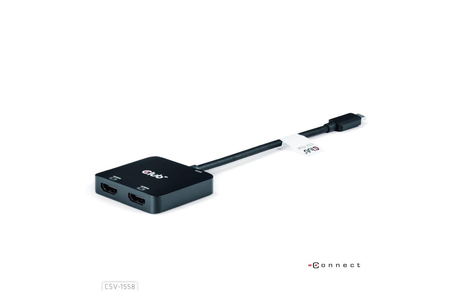 1756004_1 - Mediatech Club 3D,USB Typ-C Hub auf Dual HDMI und PD dapter, 4K60Hz