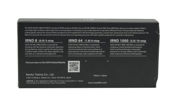 1757555_6 - Mediatech Hoya 67,0 HD MKII IRND 8/64/1000 Filter Kit