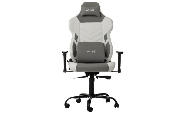 onit Office-/Gaming-Stuhl weiss 1D / Wippfunktion / Metall Kreuz