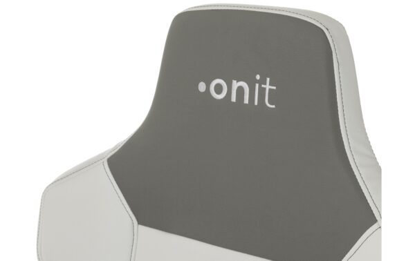 onit Office-/Gaming-Stuhl weiss 1D / Wippfunktion / Metall Kreuz