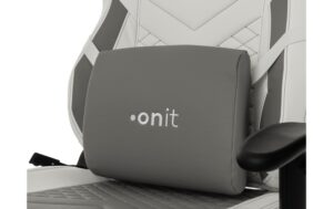 onit Office-/Gaming-Stuhl weiss 1D / Wippfunktion / Metall Kreuz