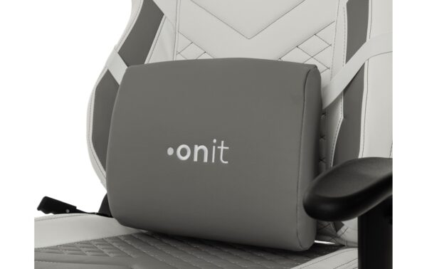 onit Office-/Gaming-Stuhl weiss 1D / Wippfunktion / Metall Kreuz