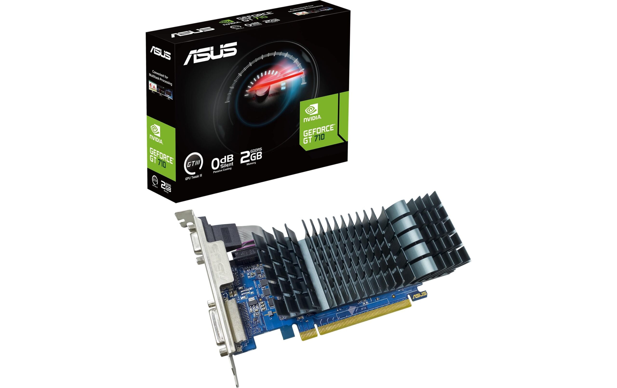 1758500 - Mediatech ASUS GT710 SL, 2GB DDR5, PCI-E 2.0 GT710,1x DVI-D,1x HDMI,1x VGA inkl. Bracket