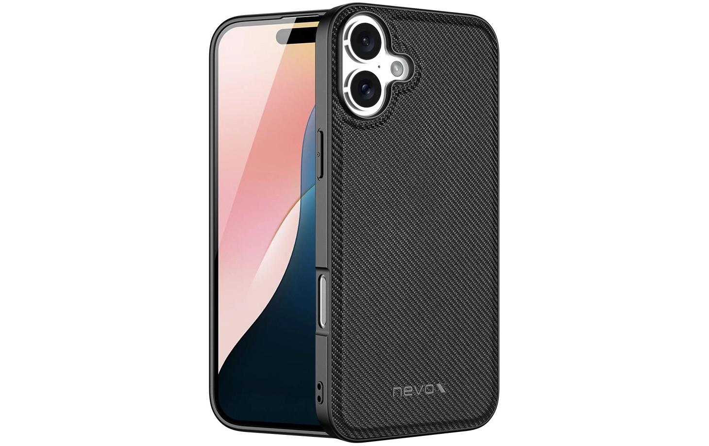 1760189 - Mediatech Nevox StyleShell NYLO, schwarz iPhone 16