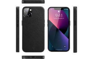 #image_title Nevox StyleShell Echt Leder, schwarz iPhone 16