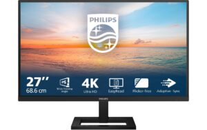 Philips 27 27E1N1900AE/00 3840x2160, 60 Hz HDMI, Hub, USB 3.2, PD 65W, HV, Speaker