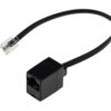 176356 - Mediatech Telefonkabel RJ11/12 auf RJ45 Westernadapter, RJ-11 Buchse auf RJ-45 St.