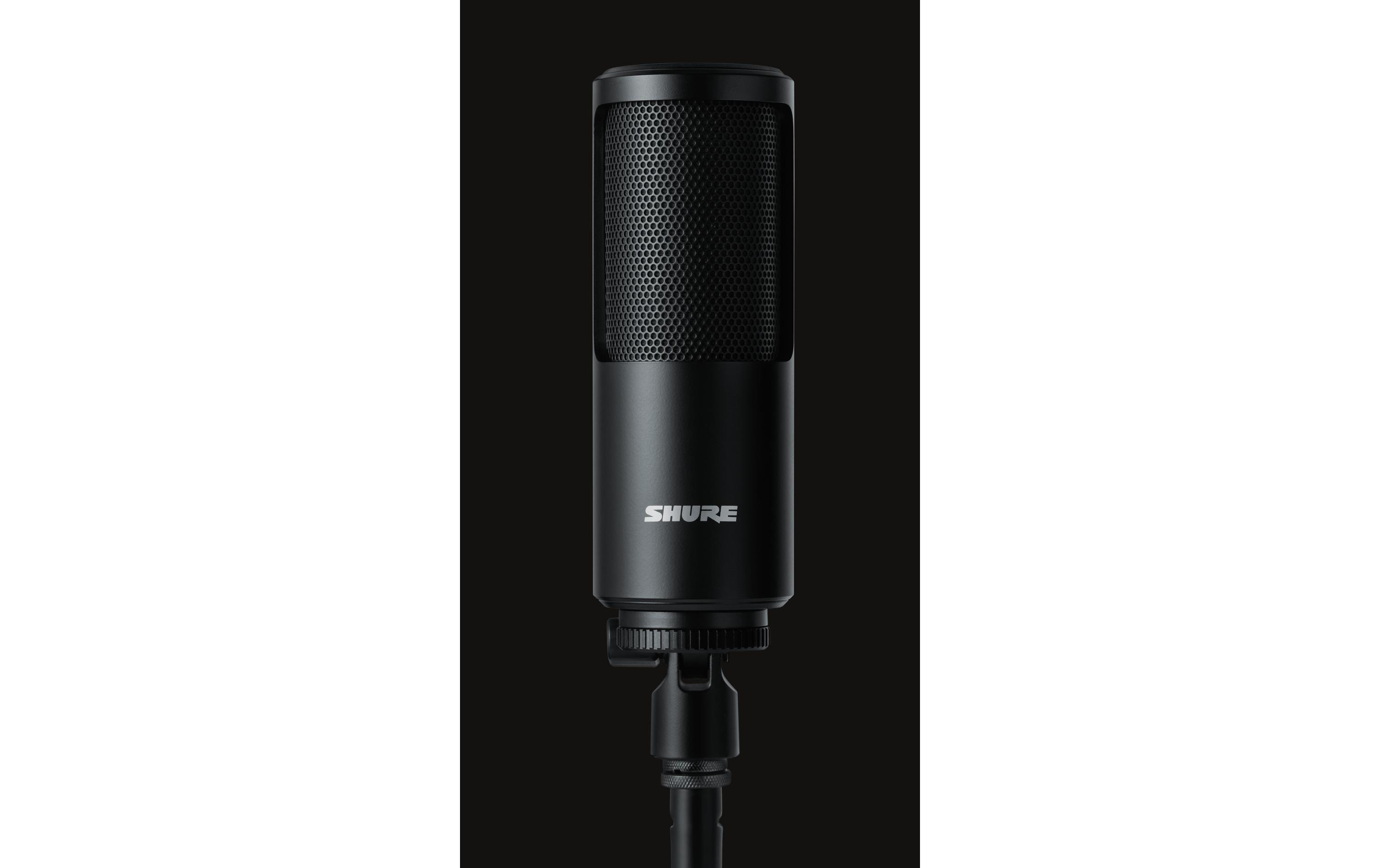 1765202_1 - Mediatech Shure SM4-K SM4 MIC, BLACK W/ HARD MOUNT