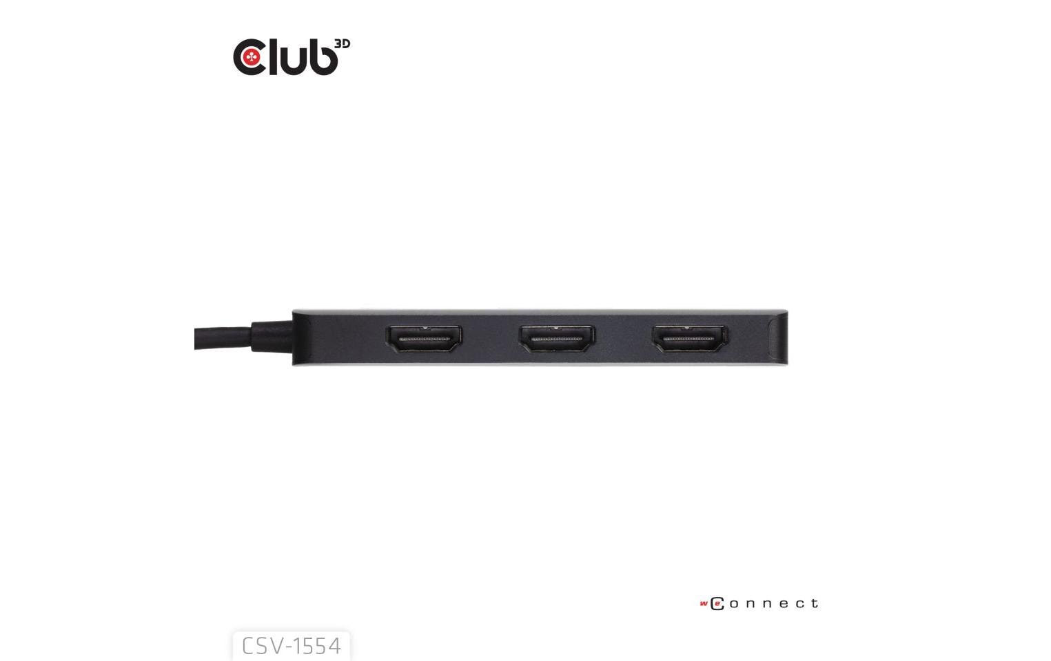 1766285_1 - Mediatech Club 3D,USB Typ-C Hub auf 3x HDMI 4K60Hz, 28.55 cm