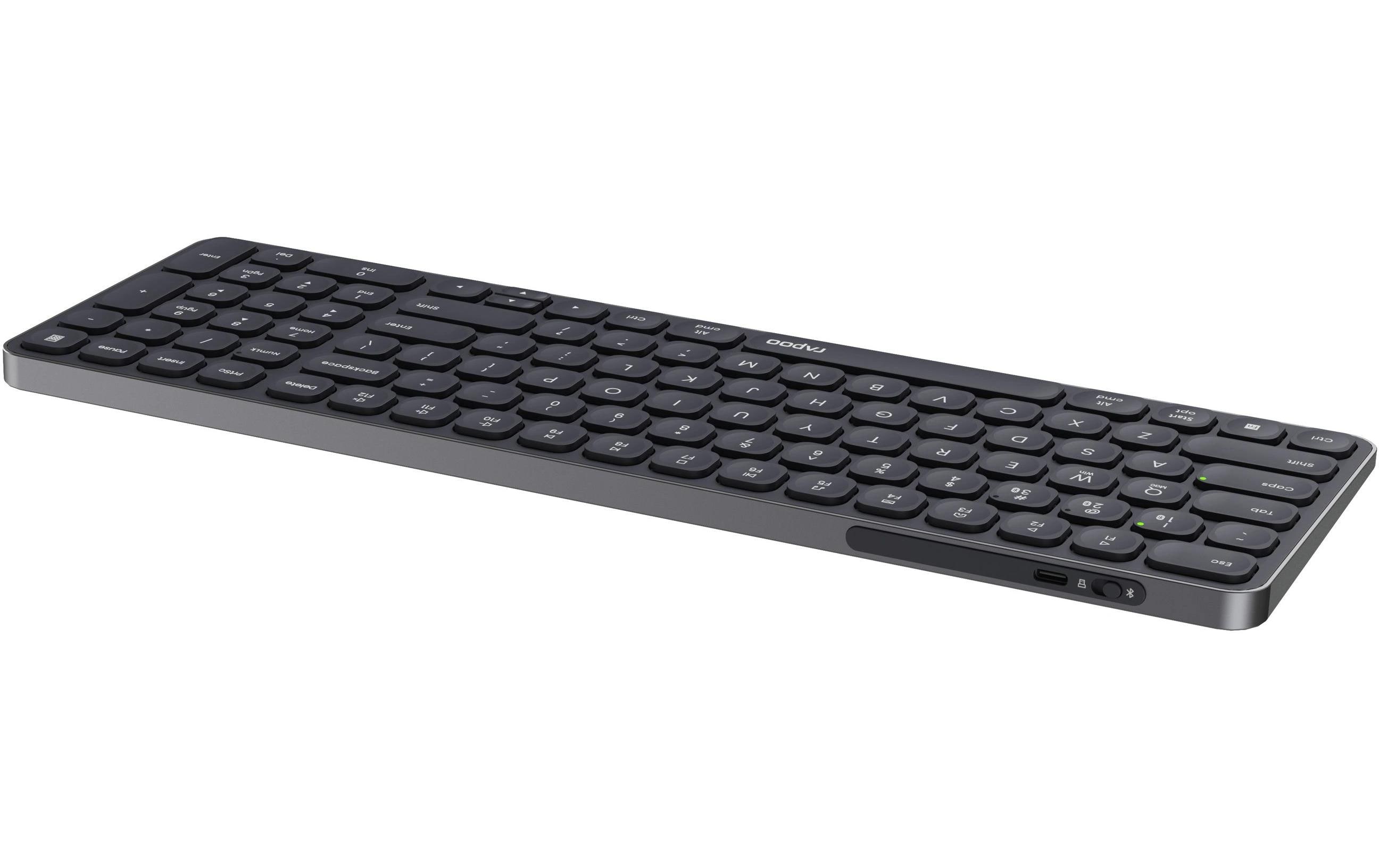 1766345_1 - Mediatech Rapoo E9710 ultraslim Keyboard 2,4 GHz, Bluetooth 4.0, Bluetooth 5.0