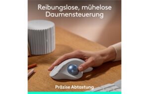 1767329_1 - Mediatech Logitech Ergo M575s offwhite 2.4GHz, Daumenbedienung, ergonomische Form