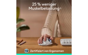 1767329_3 - Mediatech Logitech Ergo M575s offwhite 2.4GHz, Daumenbedienung, ergonomische Form