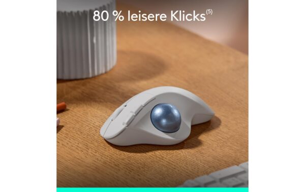 1767329_6 - Mediatech Logitech Ergo M575s offwhite 2.4GHz, Daumenbedienung, ergonomische Form