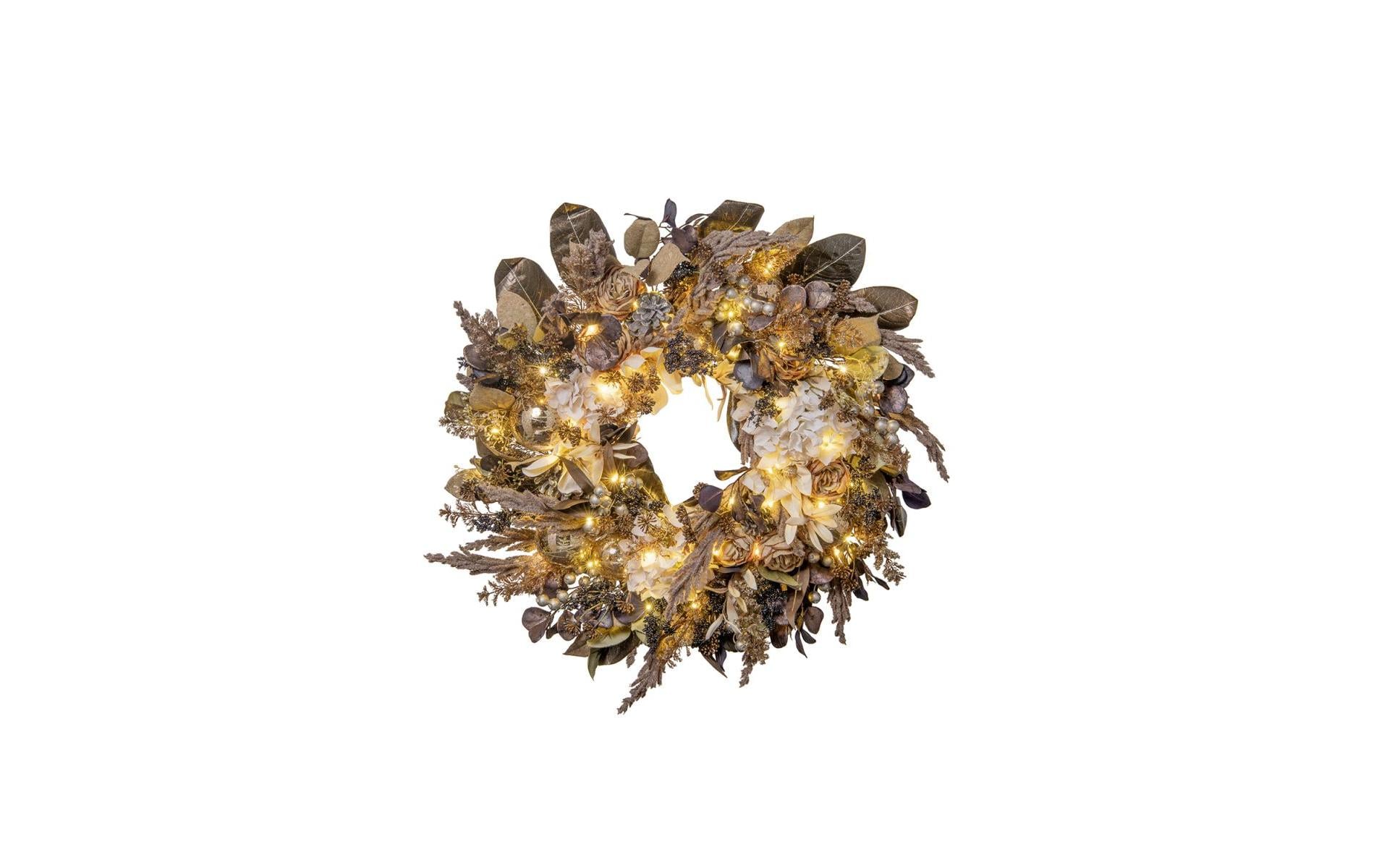 1768422 - Mediatech STT LED Kranz Flower wreath 75 LED, ww, D75cm, Timer 6/18, indoor kaufen Schweiz | Mediatech.ch