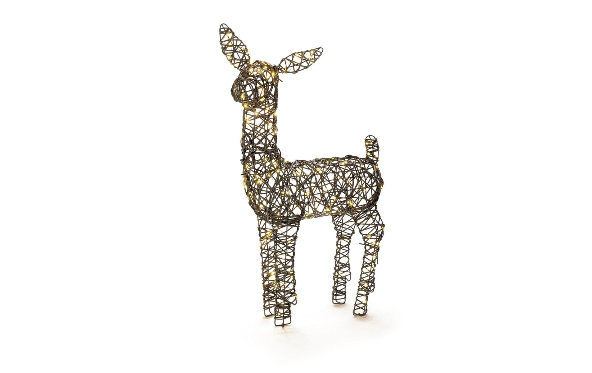1768454 - Mediatech STT LED Rentier Wicker deer 200 LED, ww, 40x14x66cm, braun, outdoor kaufen Schweiz | Mediatech.ch