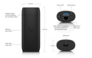 Ubiquiti UniFi Connect UC-CAST-PRO Digital Signage Player, LAN, HDMI, managbar