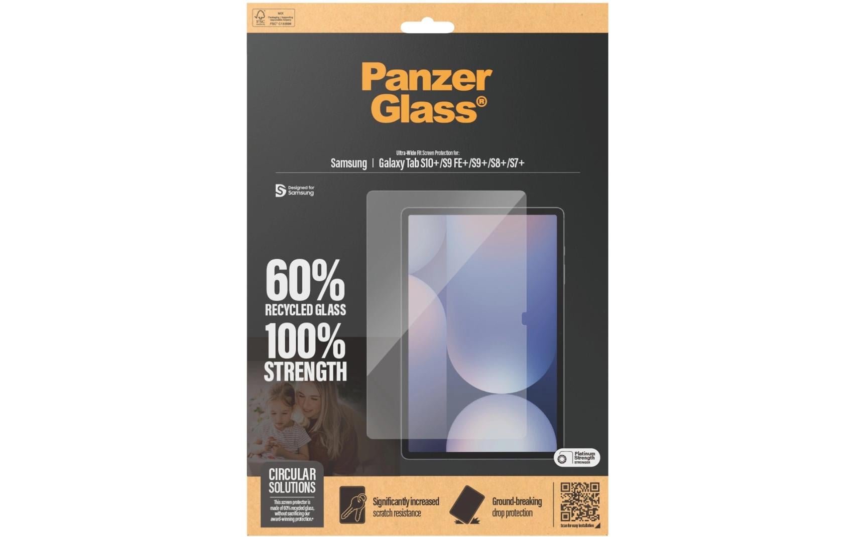 1769999_1 - Mediatech PanzerGlass Displayschutz, UWF Galaxy Tab S7+/S8+/9+/S9+ FE/S10+