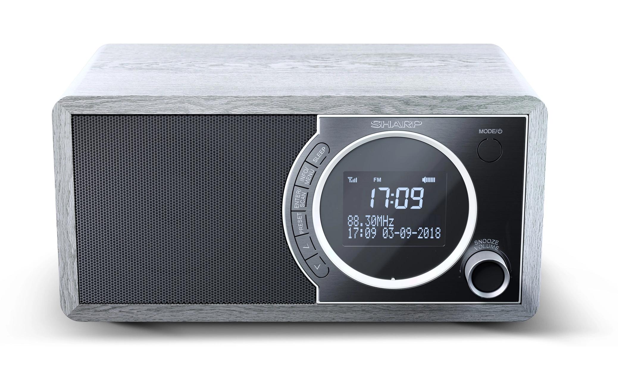 1770392_1 - Mediatech Sharp, DR-450, grau DAB+/ FM Radio, grau