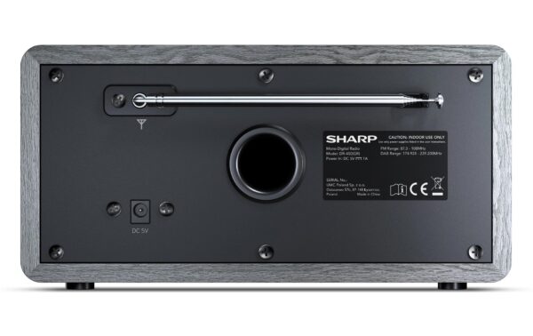 1770392_3 - Mediatech Sharp, DR-450, grau DAB+/ FM Radio, grau
