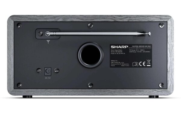 1770392_6 - Mediatech Sharp, DR-450, grau DAB+/ FM Radio, grau