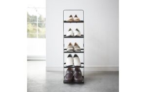 1770684_4 - Mediatech Yamazaki Schuhregal hoch TOWER Metall, 22x18x77.5cm (LxBxH), Schwarz