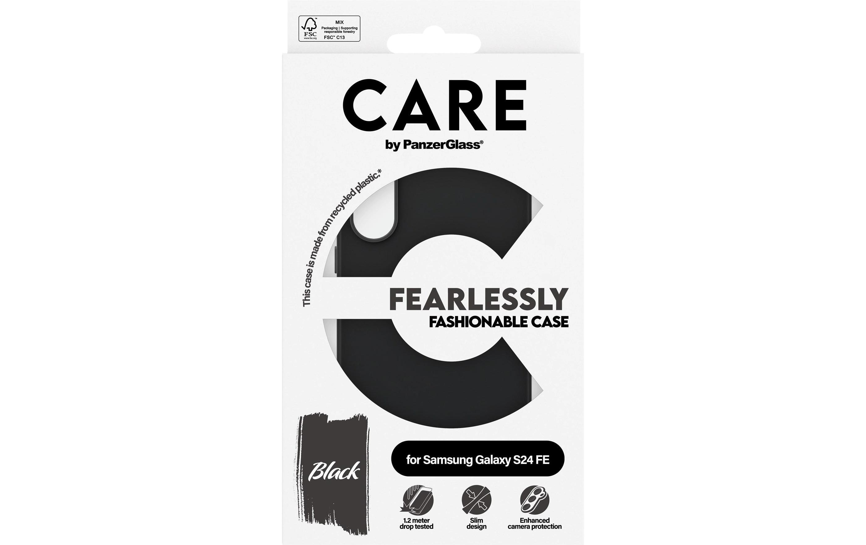 1772248_1 - Mediatech CARE Backcover Fashion Black fürs Samsung Galaxy S24 FE