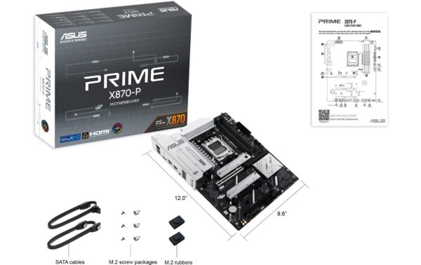 ASUS PRIME X870-P, ATX, AM5 AMD X870, 4x DDR5, PCI-E 5.0