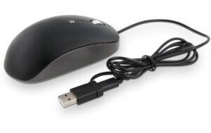 1772874_1 - Mediatech LMP Elite Pro Maus USB-C, Alu Design schwarz space grau