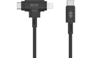 1773605 - Mediatech Hyper Silikon USB-C/USB-C Lightning 60W Kabel, schwarz kaufen Schweiz | Mediatech.ch