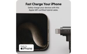 1773605_2 - Mediatech Hyper Silikon USB-C/USB-C Lightning 60W Kabel, schwarz