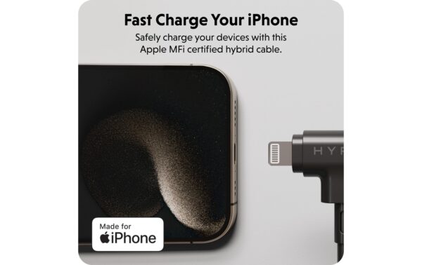 1773605_2 - Mediatech Hyper Silikon USB-C/USB-C Lightning 60W Kabel, schwarz