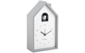 KARLSSON Wecker Kuckuck Exkl. 3 x AAA Batterien, Mouse grey