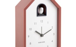KARLSSON Wecker Kuckuck Exkl. 3 x AAA Batterien, Red ochre