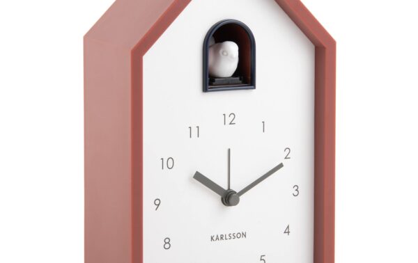 KARLSSON Wecker Kuckuck Exkl. 3 x AAA Batterien, Red ochre