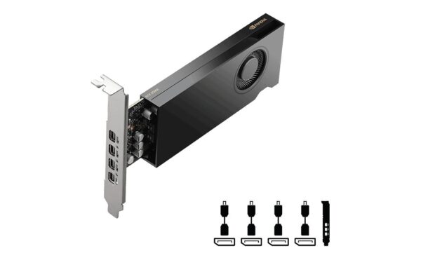 PNY Ada RTX2000E, 16GB GDDR6, PCI-E 4.0 Ada RTX2000E, 4xiDP 1.4a, Single slot