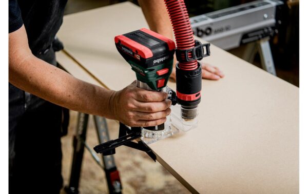 Metabo FMV 18 LTX BL 8 Akku-Kantenfräse mB 18V 2x4Ah LiHD  Ladegerät ASC 55
