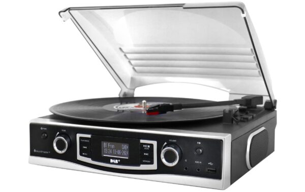 Soundmaster PL590SW Plattenspieler mit DAB+/USB