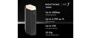 1783232_1 - Mediatech Netgear RS600 Nighthawk WiFi 7 Router Tri-Band WiFi 7, 10 Gbps RJ45