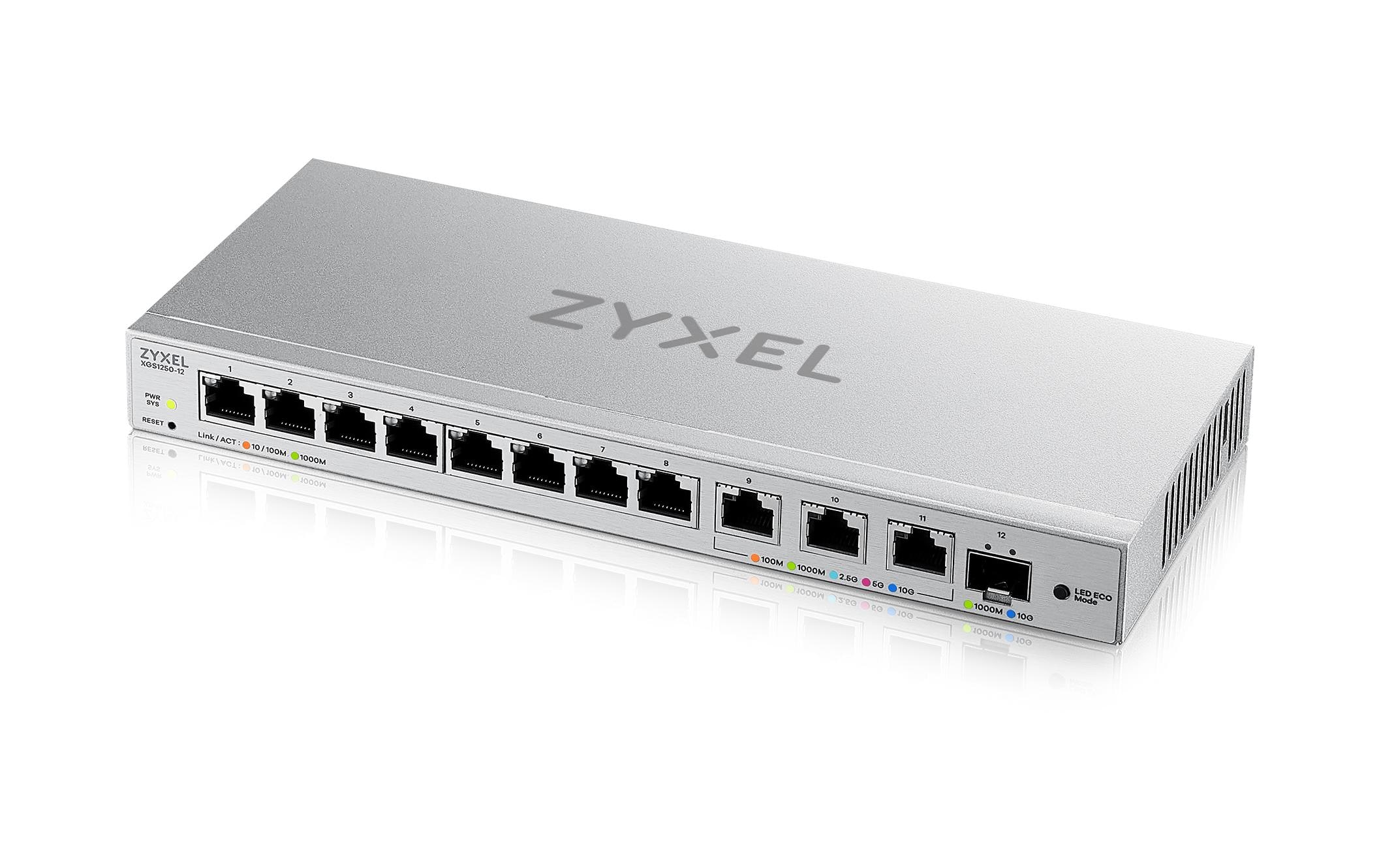 1786105 - Mediatech Zyxe lXGS1250-12 V2 web-managed 8x GE, 3x1/2.5/5/10GE kaufen Schweiz | Mediatech.ch