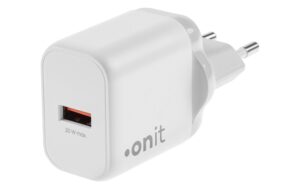 onit GaN-Wandladegerät USB A 20W weiss