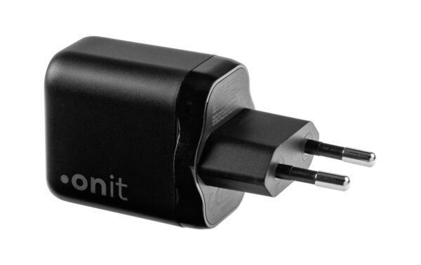 onit GaN-Wandladegerät USB CA 25W schwarz