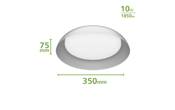 1787769_3 - Mediatech Philips Deckenleuchte Fleta 10W, SceneSwitch, 2700K, 1850 Lm, trans.