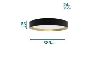 1787772_2 - Mediatech Philips Deckenleuchte Hanno 24W, SceneSwitch, 2700K, 2700 LM, sz-gold.