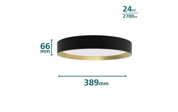 1787772_2 - Mediatech Philips Deckenleuchte Hanno 24W, SceneSwitch, 2700K, 2700 LM, sz-gold.