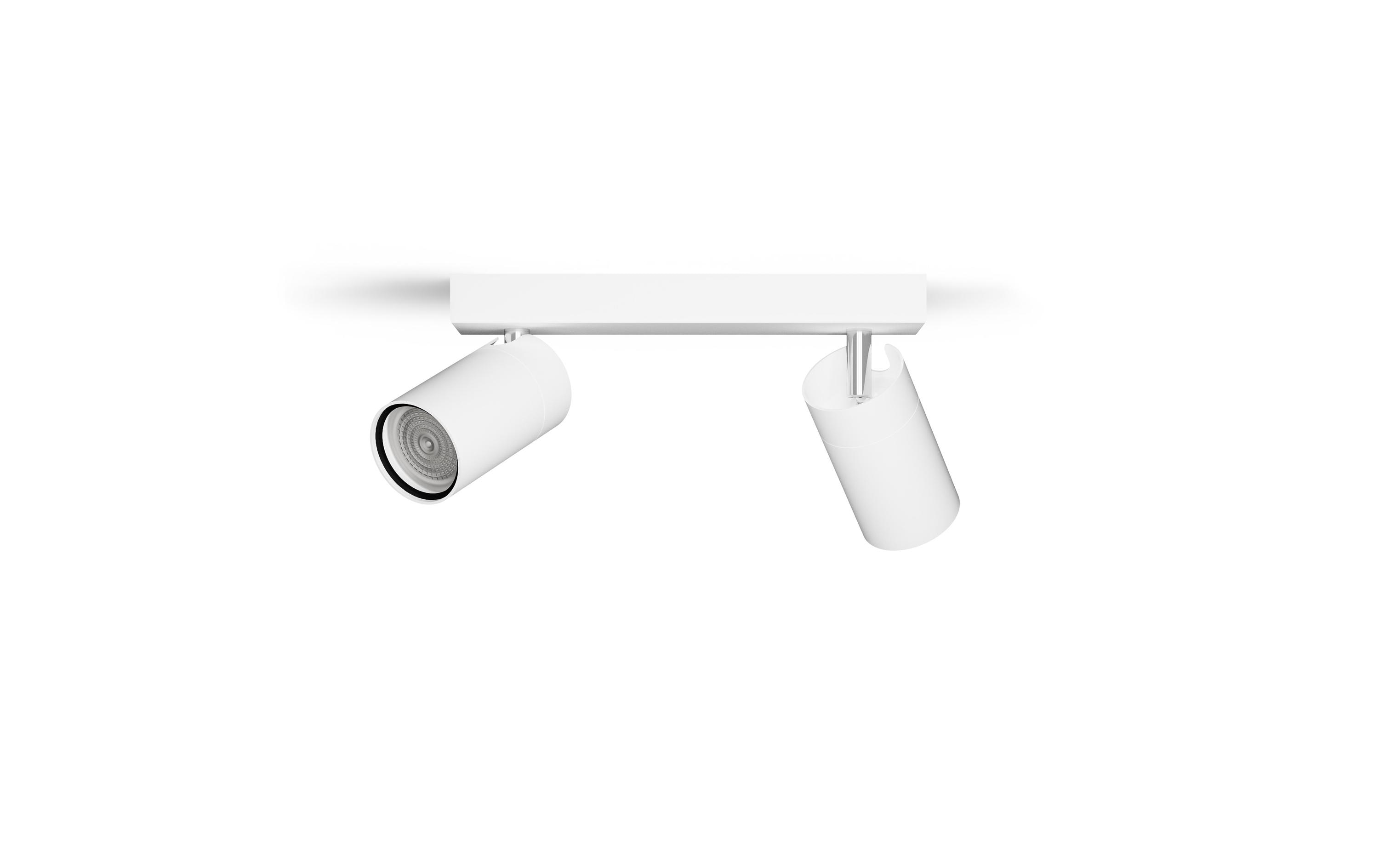 1787781_1 - Mediatech Philips 2er Spot Idris 5W GU10, IP44, ws, ohne Leuchtmittel